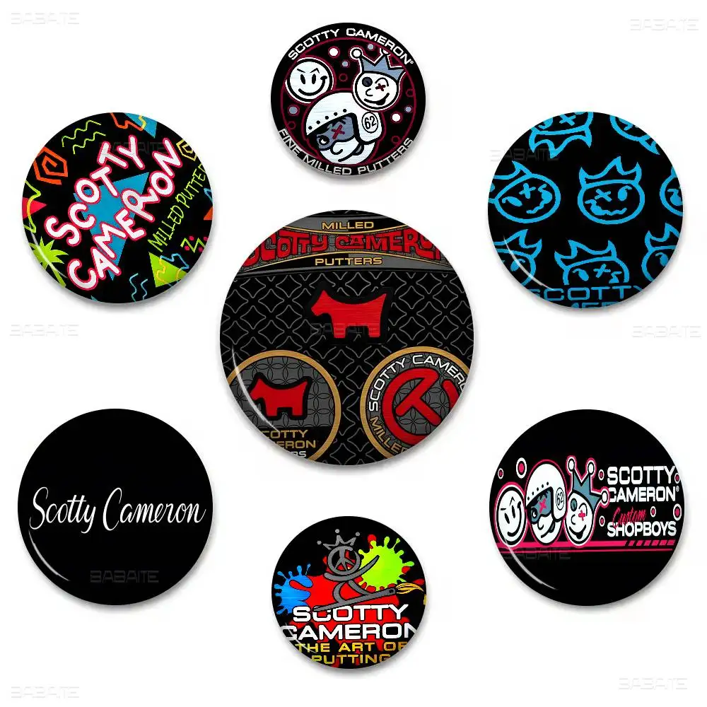 S-Scotty C-Cameron Tinplate Soft Button Pin Brooch Metal Badge Custom Jewelry Accessories Hat Bag Lapel