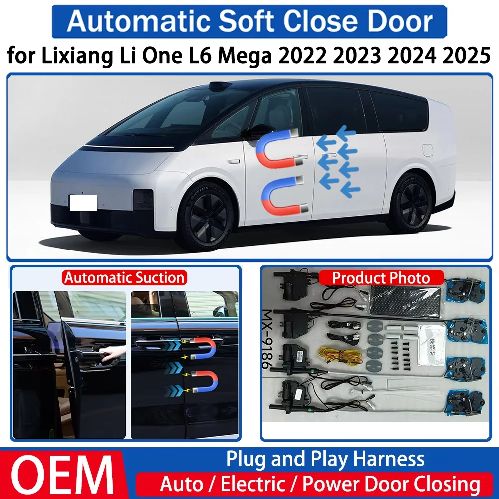 for Lixiang Li One L6 Mega 2022 2023 2024 2025 Car OEM Automatic Soft Close Door Electric Suction Kit Auto Power Closing System