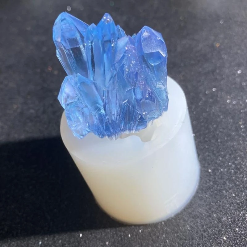 f42f diy الكريستال الكتلة العفن الراتنج الايبوكسي قالب السيليكون القالب ديي الحرف الايبوكسي العفن