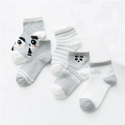 5 Pcs 0-2Years Baby Socks Girls Cute Newborn Boy Toddler Socks Summer Mesh Cotton Cartoon Animal Kids Socks  baby girl sock