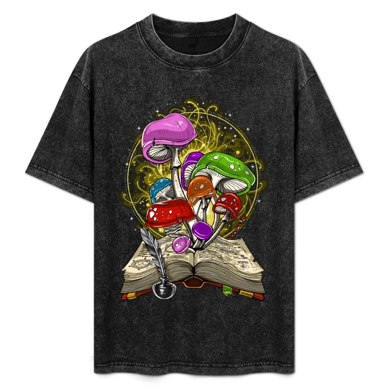 

Fantasy Magic Mushrooms T-Shirt oversizeds anime clothes Anime t-shirt essential t shirt slim fit t shirts for men