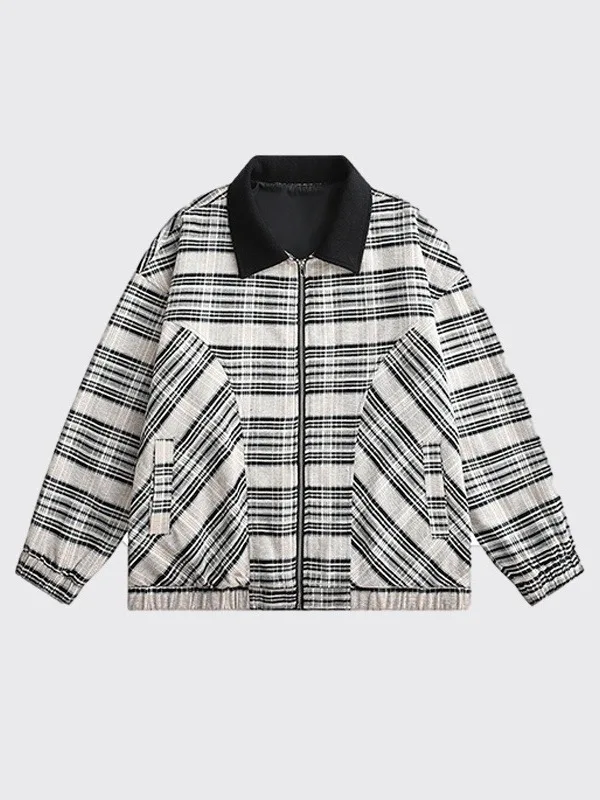 

Мужская и женская куртка-пилот в американском стиле в стиле ретро, весенне-осенняя ленивая повседневная толстовка на молнии для пар, пальто из полиэфирного волокна