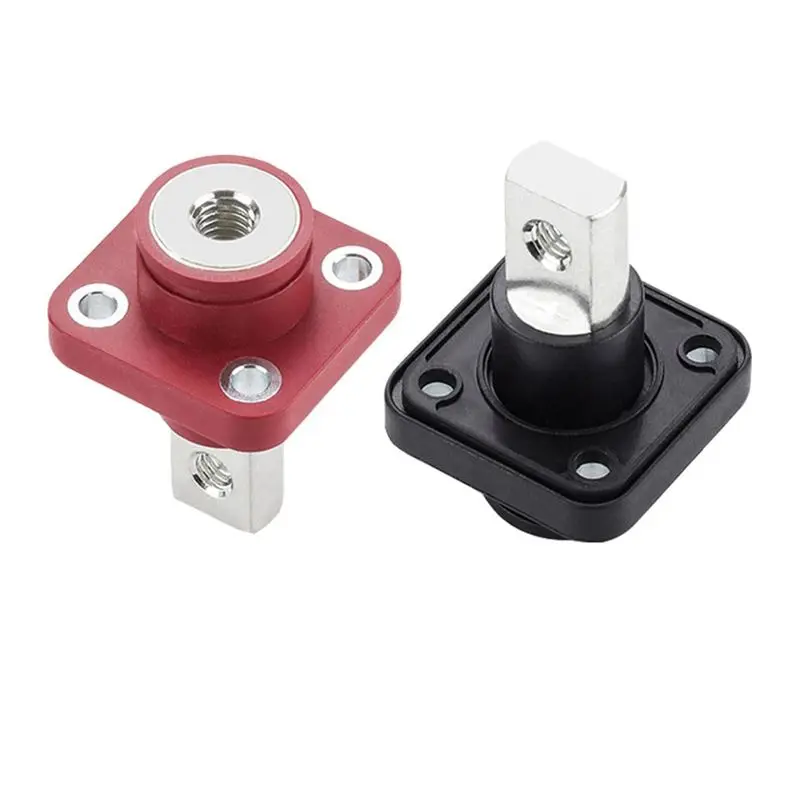 

2 Pcs 200A All-Copper Lithium Battery Post High-Current Copper Terminal Battery Connector Energy Storage Terminal-AEF7