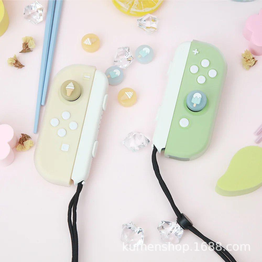 

Controller Housing With Buttons Replacement Shell With Joystick Cap Wrist Strap for NS Switch JoyCon & OLED