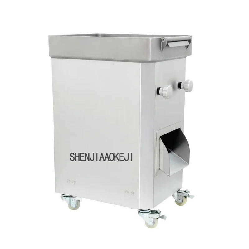 Tagliatrice elettrica della fetta di carne dell'acciaio inossidabile 500 kg/h tagliatrice commerciale della carne 220V 550W tagliatrice della carne