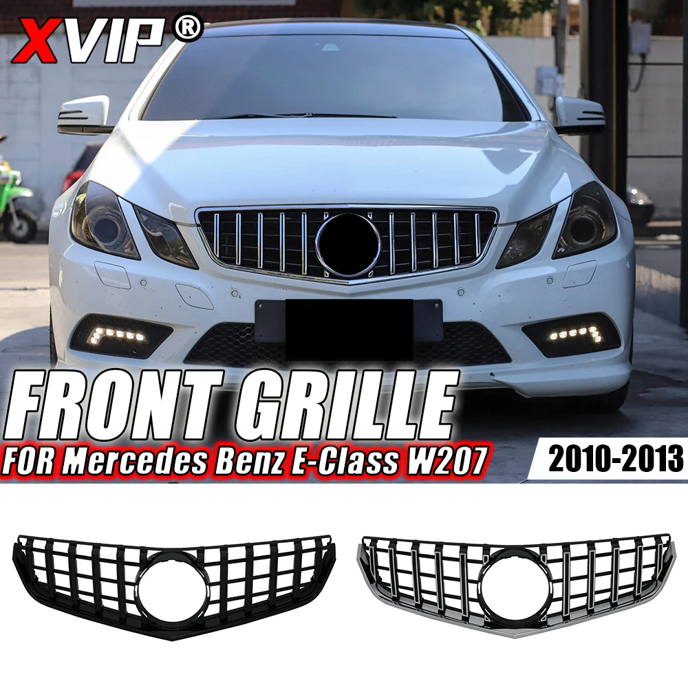 

XVIP Chrome Diamonds Style Front Racing Grille For Mercedes-Benz E-Class W207 E200 E250 E350 E550 10-13 GTR Style Bumper Grilles