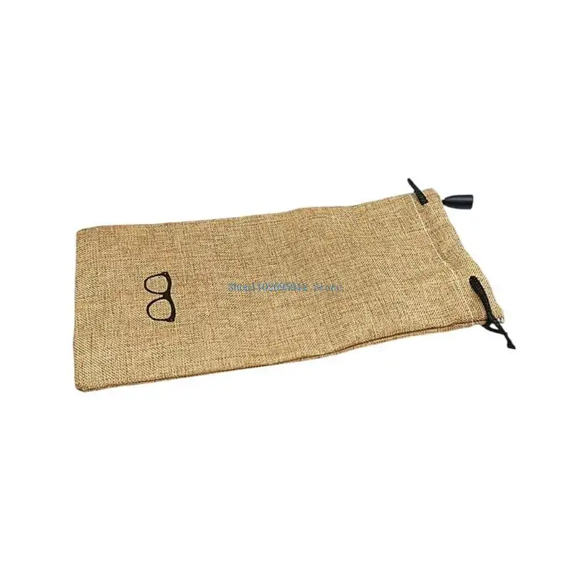N7YE 5PCS نظارات الكتان حامل الركاب حقيبة النظارات الشمسية في الهواء الطلق