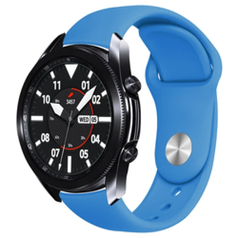 Silicone Wrist Band For Samsung Galaxy Watch Active 2 44mm Accessory Colorful Rubber Strap Smart Mens 20mm