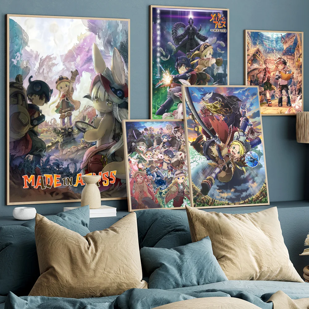 Anime MADE IN ABYSS Whitepaper Poster HD Quality Poster Wall Art Painting Study Room Wall Decor