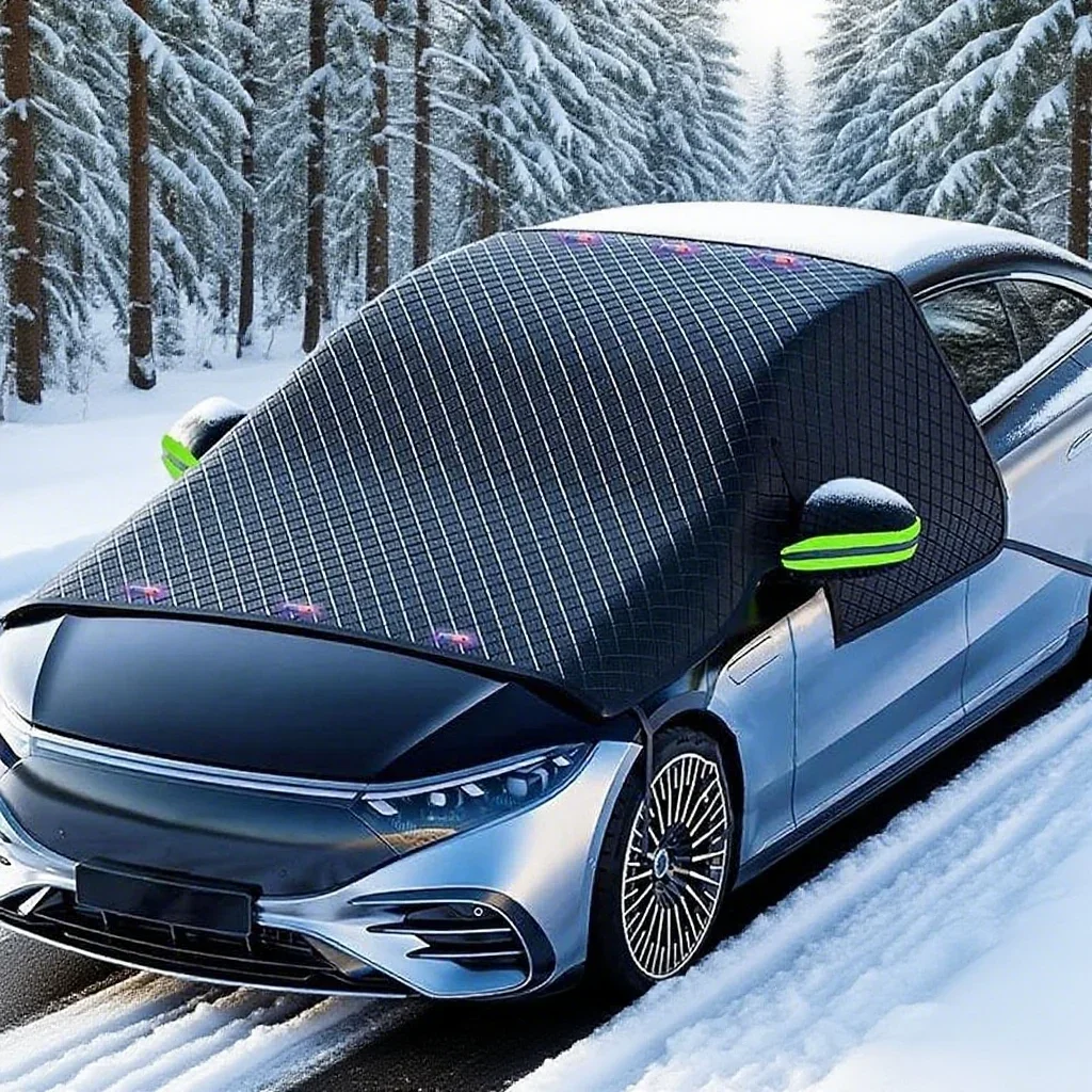 

Зимний автомобильный снежный чехол, магнитная защита для лобового стекла, большой размер, стеклянный солнцезащитный козырек, антифриз, водонепроницаемые автомобильные аксессуары