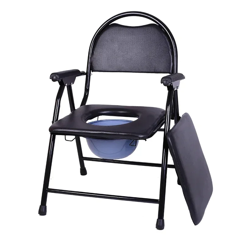 Elderly Toilet Mobile Toilet Foldable Patient Pregnant Women Toilet Chair Home Elderly  Stool