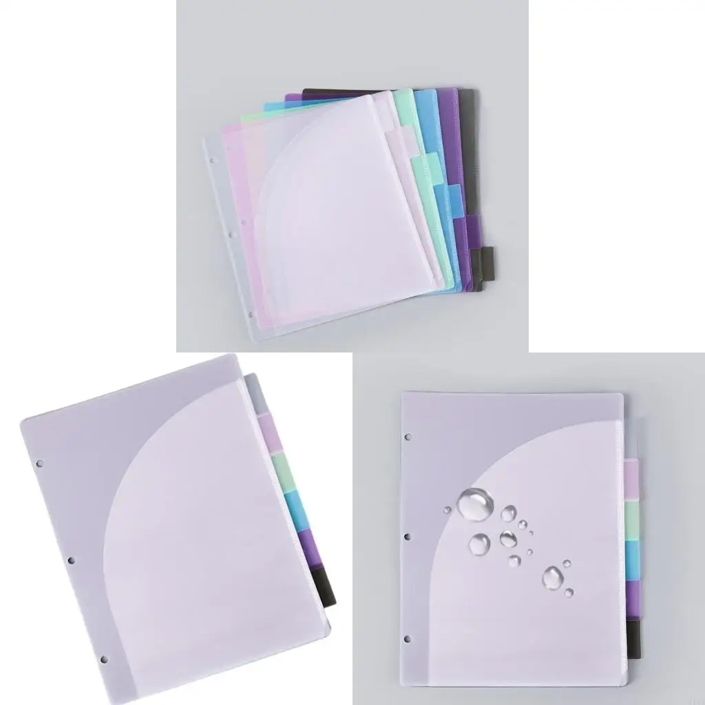 

6 Pocket Expanding File Folder Portable Letter Size Document Organiser Folder K1KF