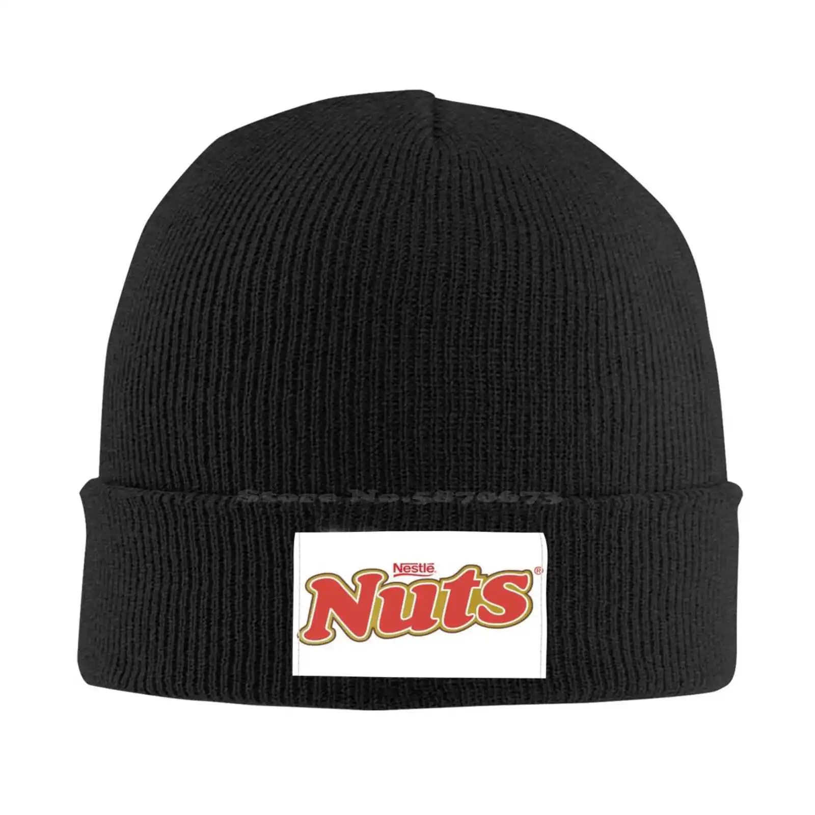 Nuts Logo Print Graphic Casual cap Baseball cap Knitted hat