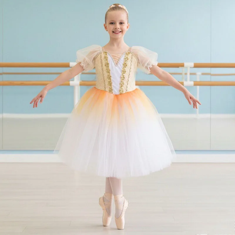 

Ballet Leotards for Girls Dance Leotard Toddler Snowflake Shiny Skirts Ballerina Children Cosplay Dress Stage Shows Costume