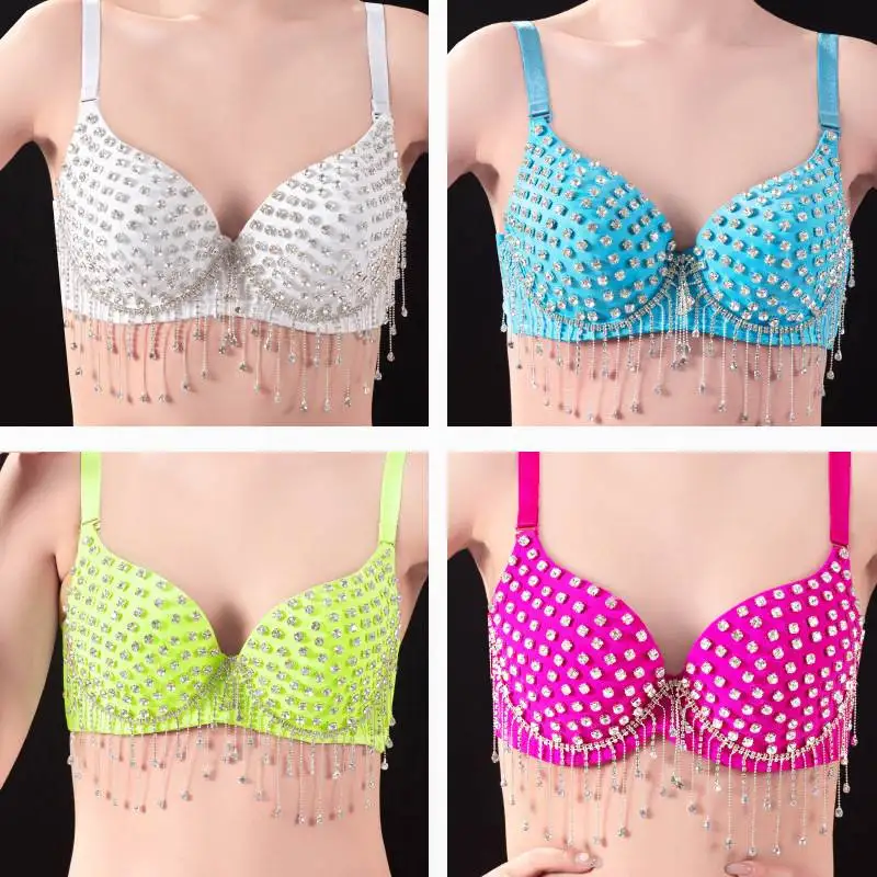 

Хэллоуин Костюм для танца живота Бюстгальтер из бисера Ночной клуб Сценическое представление Женский танцевальный наряд Традиционная национальная сцена ...