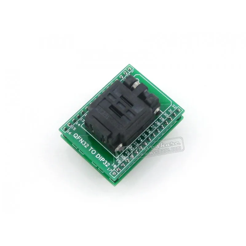 

Makerseek QFN32 TO DIP32 SKU 3798 Waveshare QFN32 TO DIP32, Programmer Adapter,