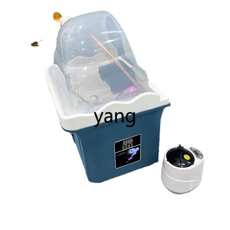 

LMM Shampoo Chair Head Treatment Fumigation Beauty Salon Constant Temperature Liquid Medicine Circulation Moving Head Basin