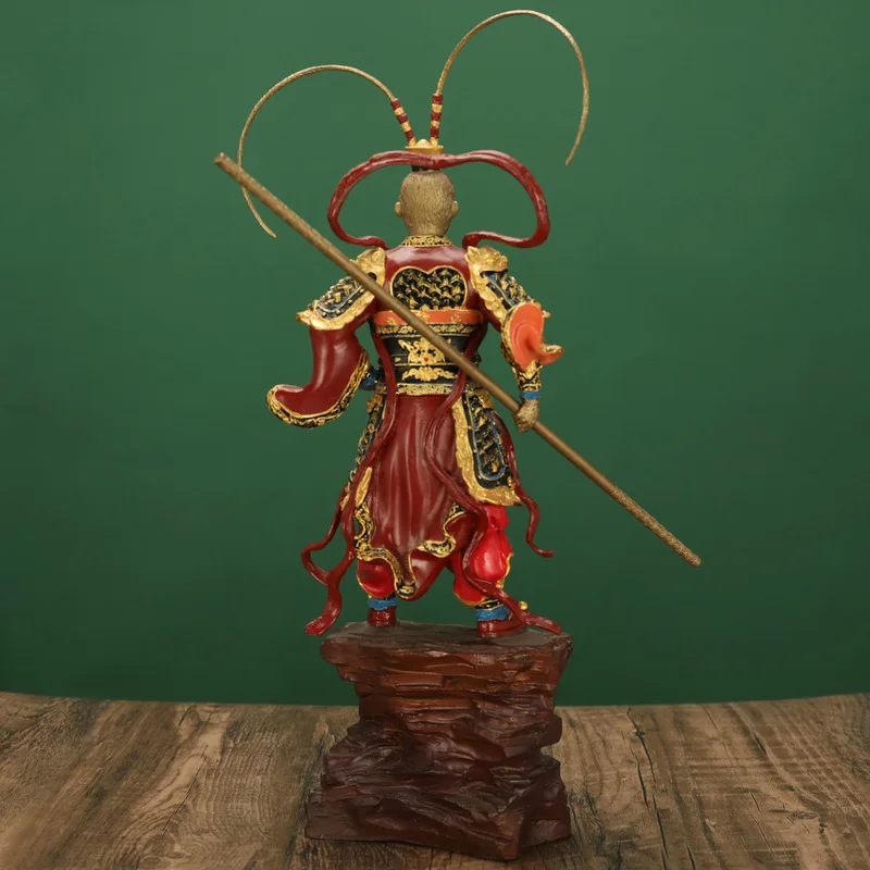 Brass Monkey King Sun Wukong Fighting Buddha Home Entrance Office Gift Metal Ornament