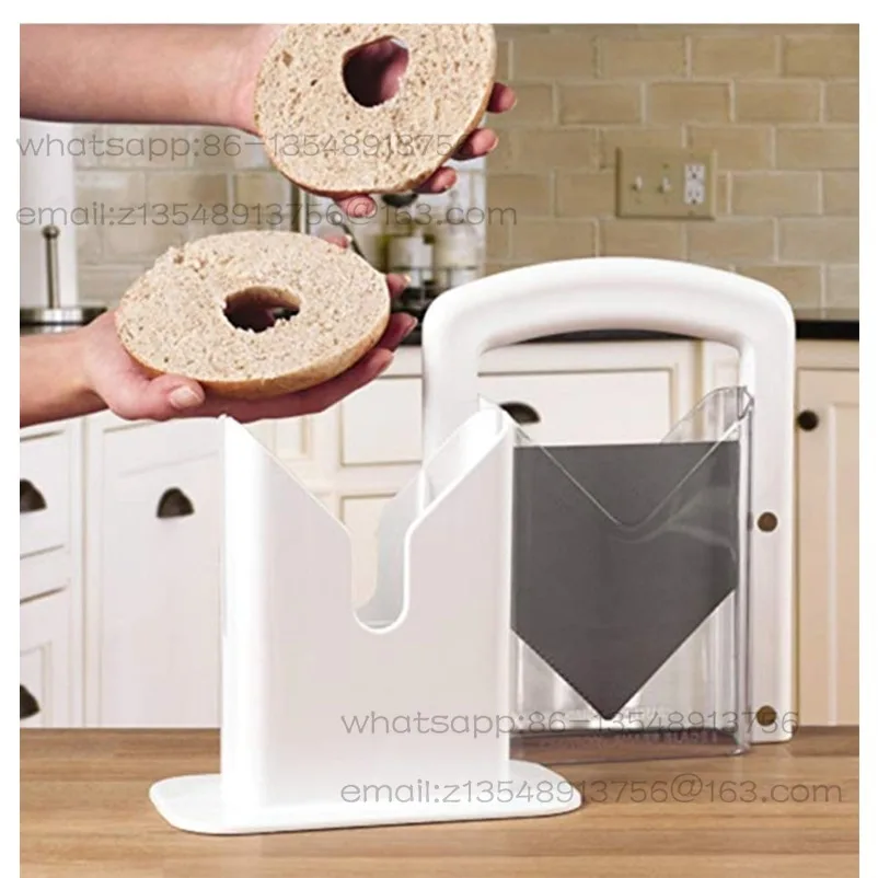 Household Bread Cutter Rack Toast Sharding Aid, Bagel Slicer Baking Mould