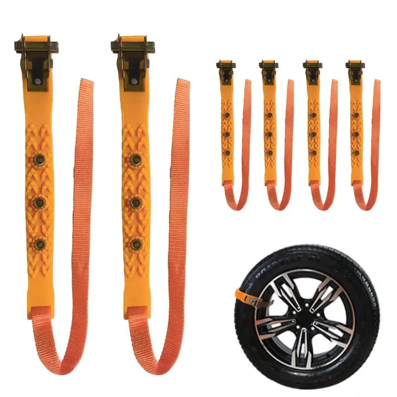 

Car Snow Chains Universal Wear-Resistant Snow Tire Chains Anti-Slip No Shaking Snow Chains For Long-Term Use For Snowy Ground