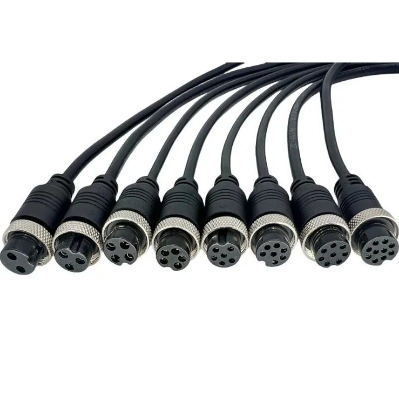 GX16 Aviation Plug Cable Male to Female 2 3 4 5 6 7 8 9 10 Pin with Line Connector 16mm Aviation Socket 30cm-3M Extension Cord