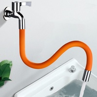 360° Rotating Silica Gel Faucet Extender Flexible Bending Bathroom Faucet Sink Universal Splash Extender Kitchen Accessories