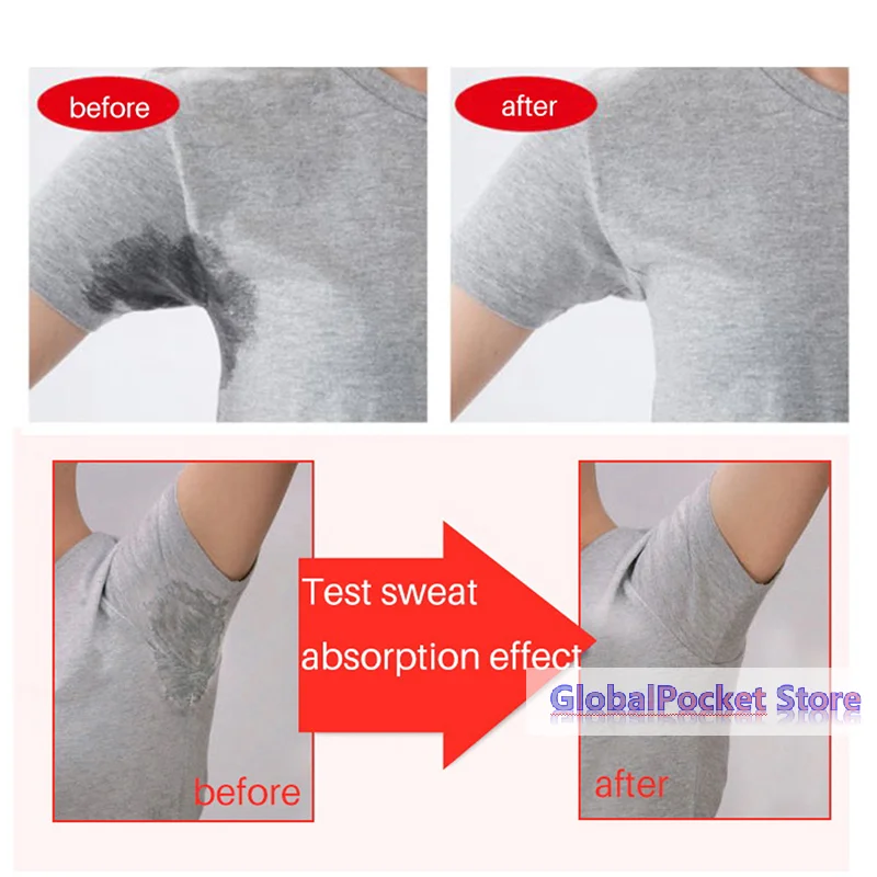 

[TG823]20Pcs Black Disposable Underarm Shirt Antiperspirant Protection From Sweat Pads Deodorant Armpit Absorbent Pad New Colors