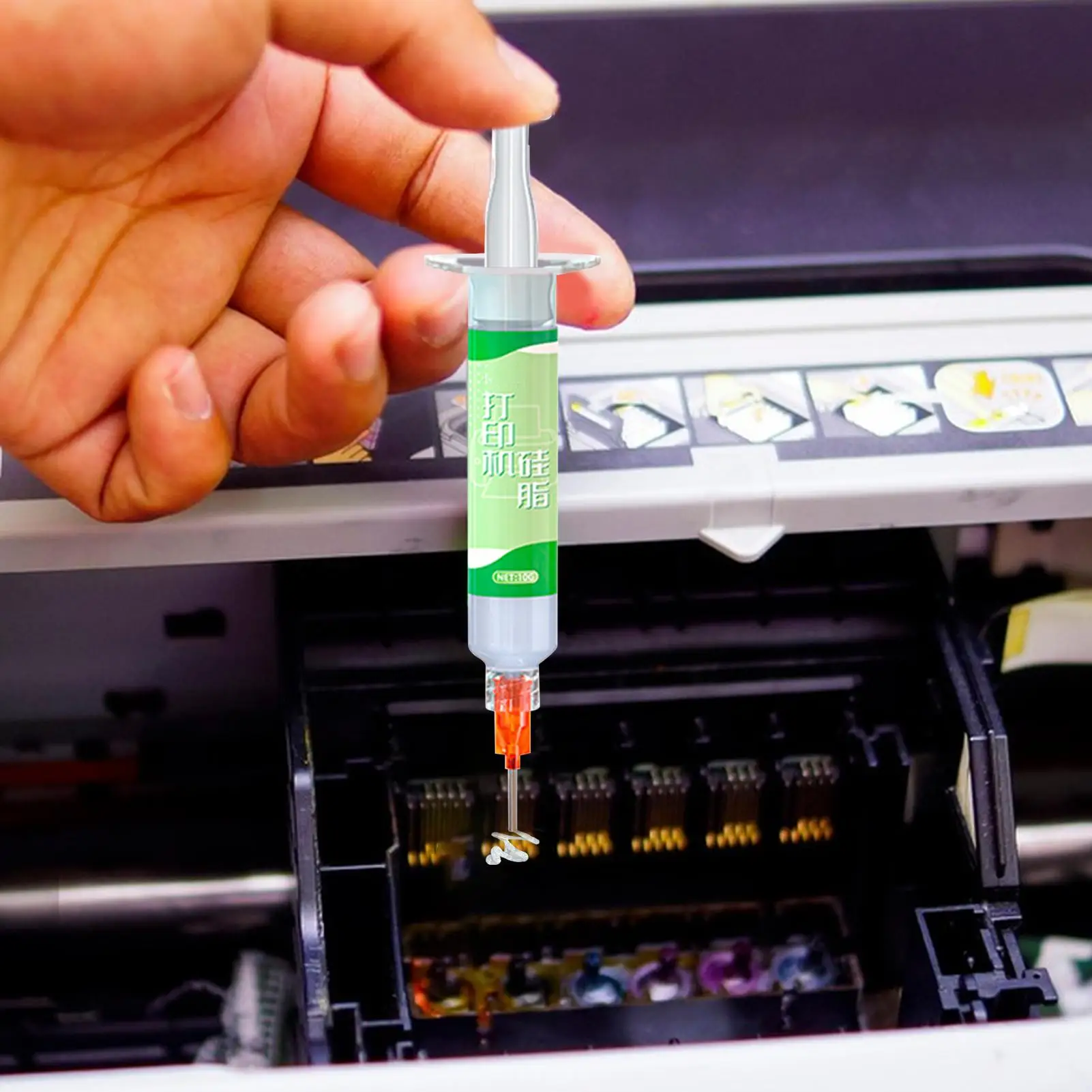 3D Printer Grease, Copier Gear Grease, CNCs Engraving Machine Guide Rail Gear Bearing Lead Screw Maintenance Grease 10g