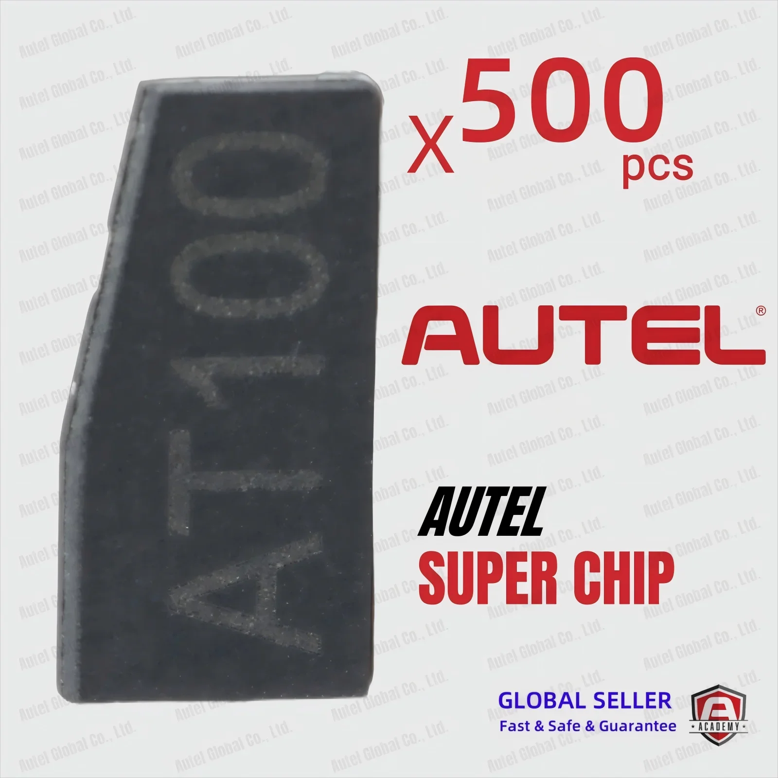 500 шт. Оригинальная новейшая версия универсального транспондерного чипа Autel AT100, совместимого с KM100, IM508, IM608