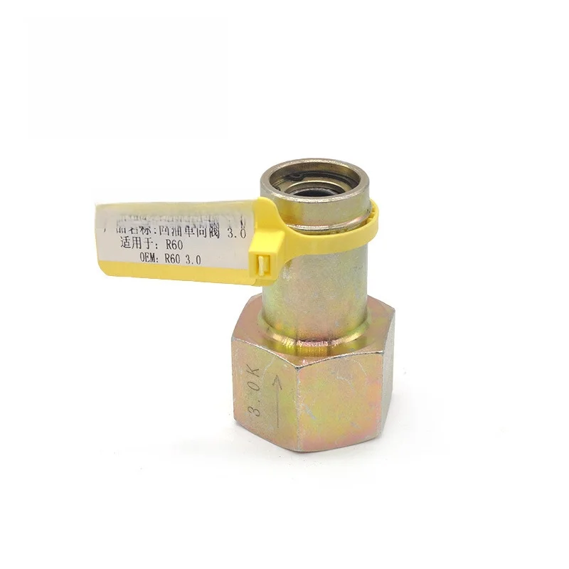 For R60 Excavator Hydraulic Return Check Valve Bypass Back Pressure Valve 3.0 Pressure