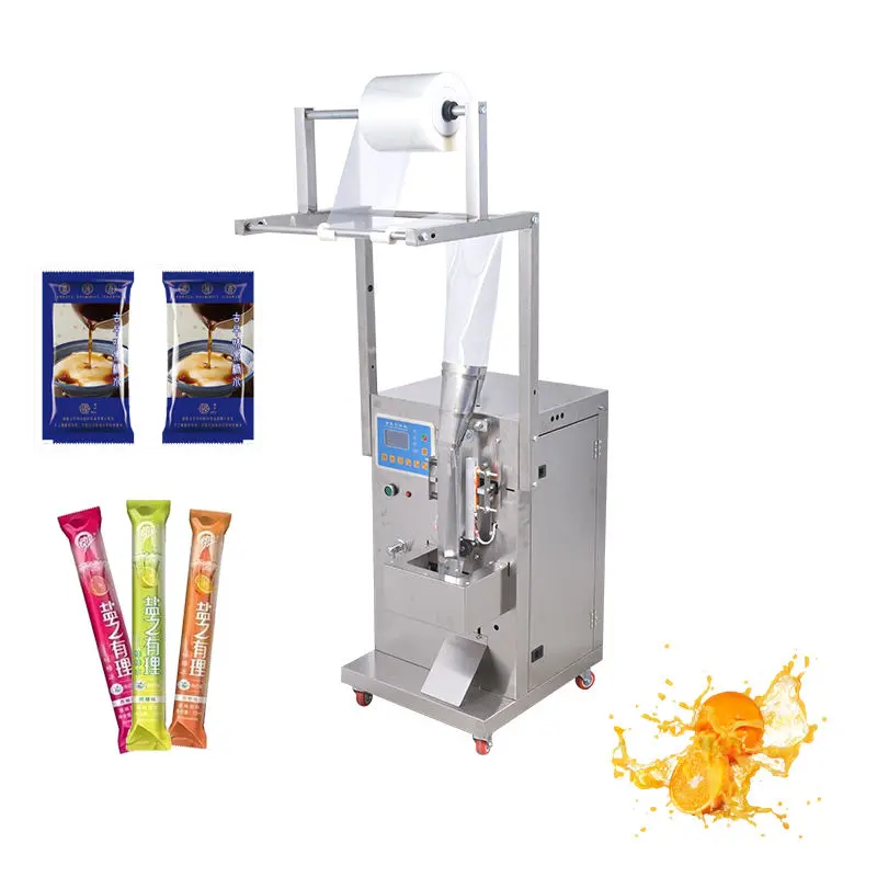 

Full Automatic Water Liquid Stick Bag Pouch Sachet Filling Sealing Packing Machine For Ice Lolly Ice Pop Popsicle Film Pump