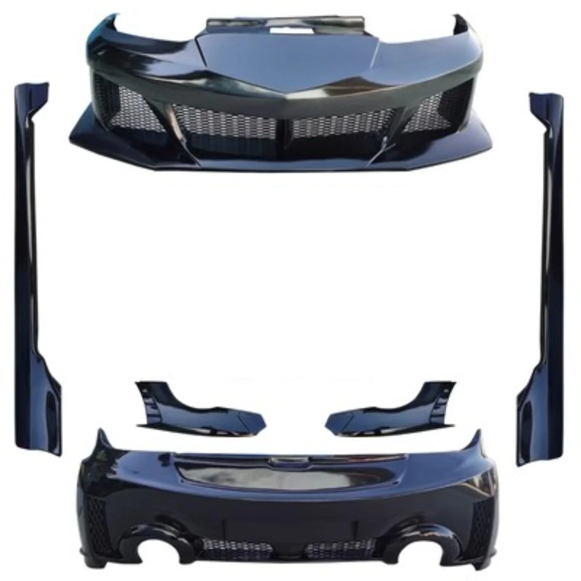Body Kit Frontstoßstange Seitenschweller für Hyundai Rohens Coupe 03–06 Heckstoßstange Konvertieren New Style Surround Autozubehör