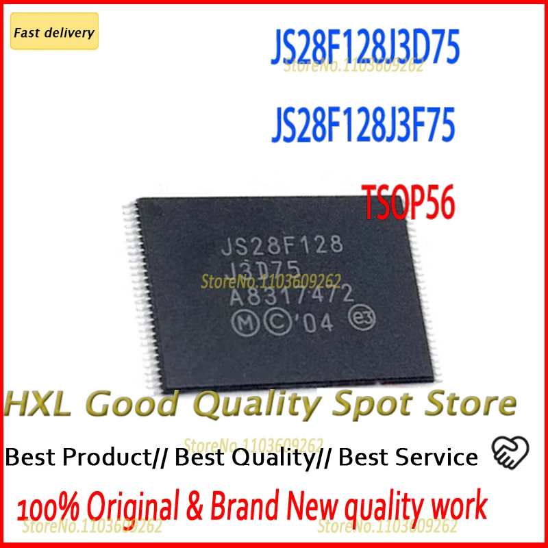 Original Genuine 5PCS/LOT   JS28F128  JS28F128J3FJS28F128J3D75  JS28F128J3F75 TSOP56  in stock ic