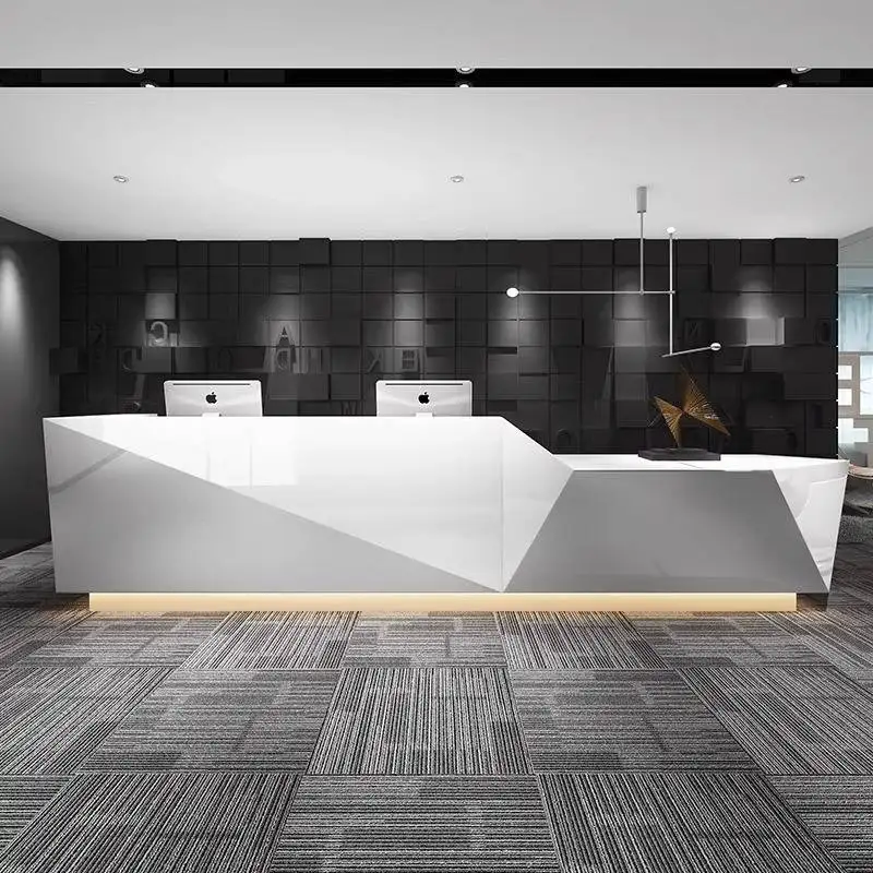 Display Counter Reception Desks Beauty Aesthetics Indoor Modern Reception Desks Salon Business Empfangs Theke Office Furniture