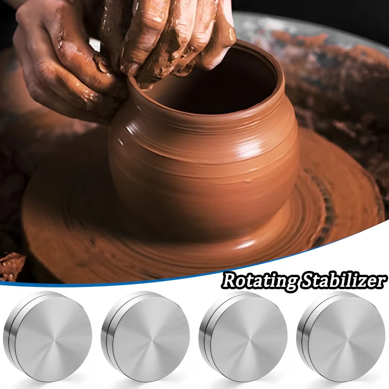 Aluminum Alloy Ceramic Rotating Disc Clay Handicraft Pottery Mold Parts Two Sided Turntable Parent Child Platform DIY Clay Tool