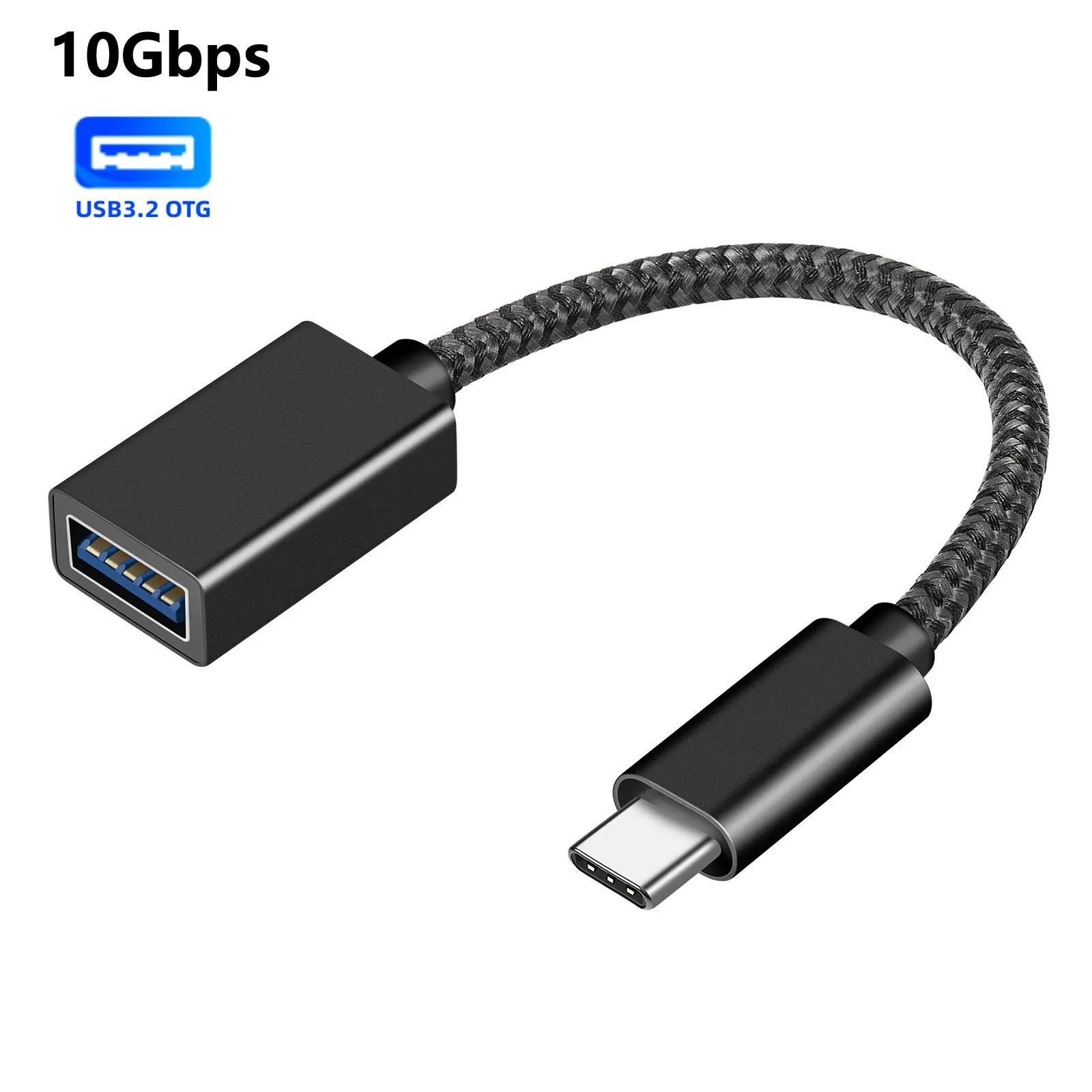 

10Gbps USB C to USB A dapter OTG Cable Type C Male to USB 3.2 Female Cable Adapter for Laptop Samsung Xiaomi Type-C Adapter
