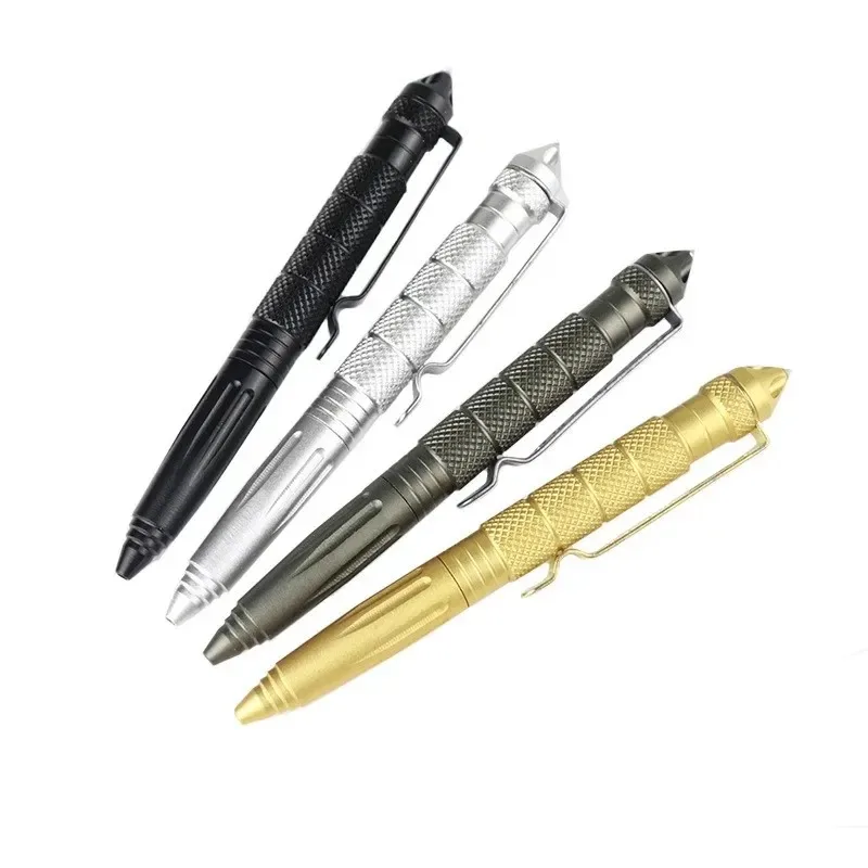 Multifunction Tactical Pen Self Defense Emergency Survival Tool Glass Breaker Aluminum Alloy Writing Pen Outdoor Rescue Escape