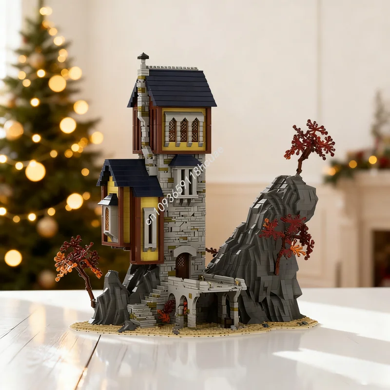 

3787 шт. MOC средневековая башня, модульная модель, строительные блоки, строительные DIY, креативная образовательная игрушка, кирпич, Рождественский подарок на день рождения