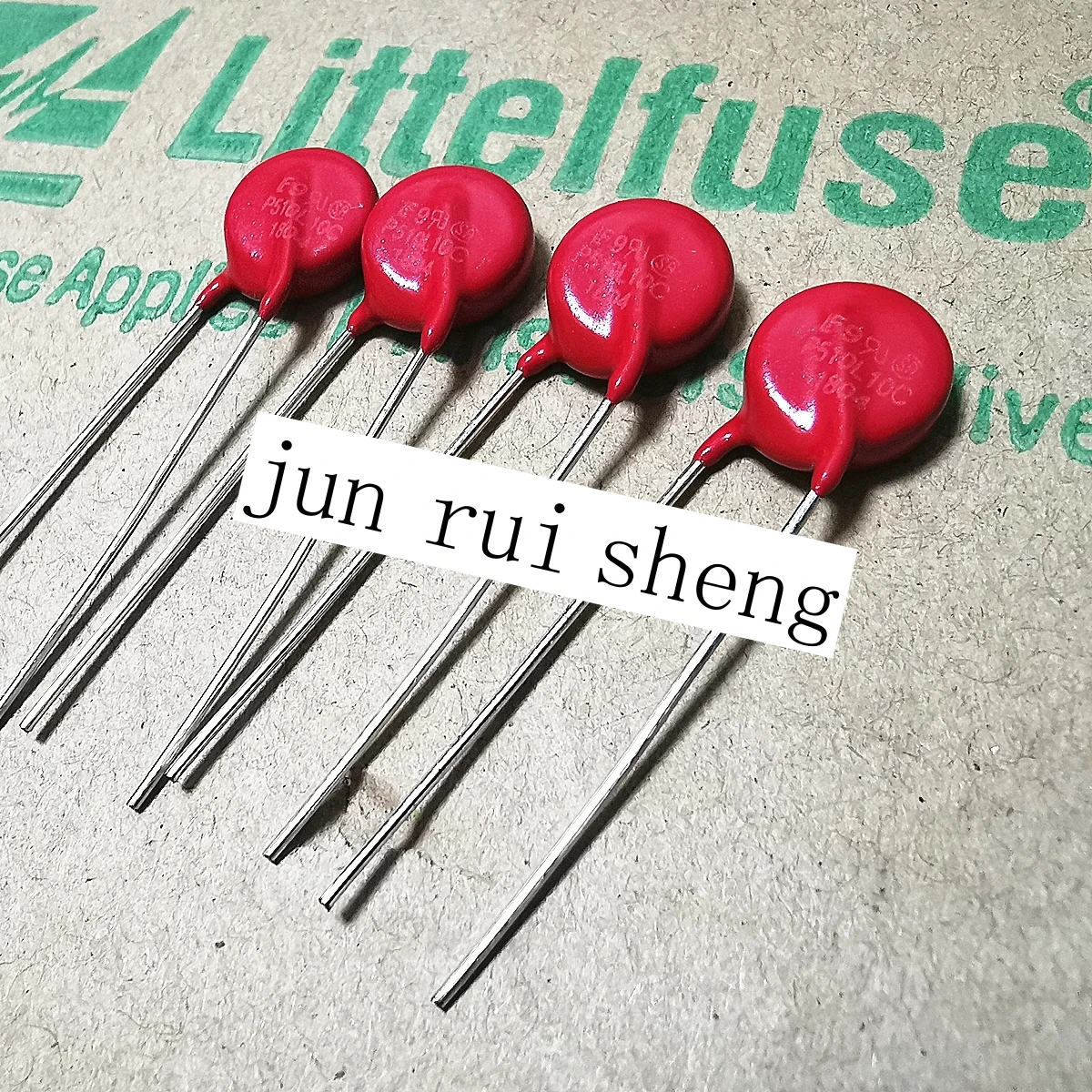 1/10/20PCS Original Litteifuse For V510LA10CP P510L10C Red Varistor 820V 3.5KA DISC 10MM Rheostat AC510 DC738 20pF MOV TVS