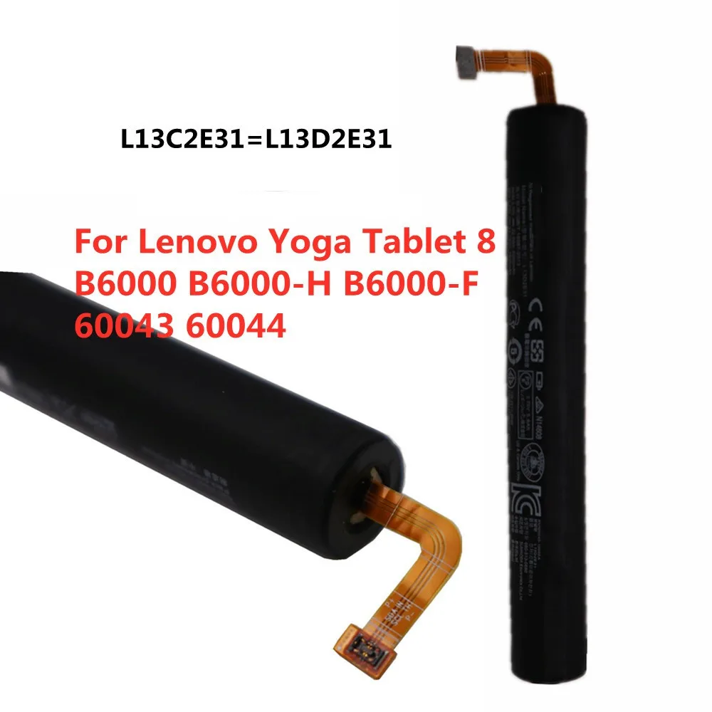 

New L13D2E31 Tablet Battery L13C2E31 For Lenovo Yoga Tablet 8 / Tab 8 B6000 B6000-H B6000-F 60044 60043 Bateria Battery