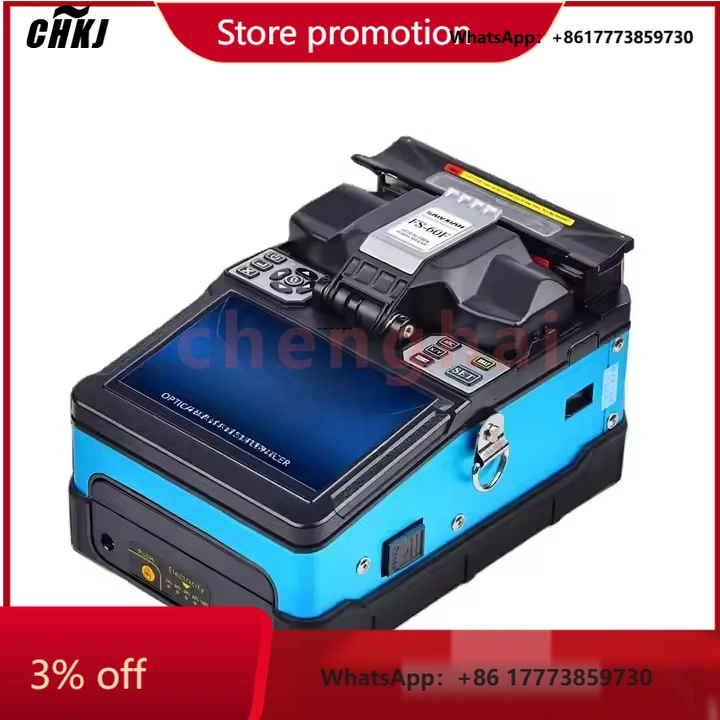

CHKJ-2025NEWFTTH Fiber Optic Fusion Splicer FS-60F 7 Seconds Optical Fiber Welding Machine with GPRS Network