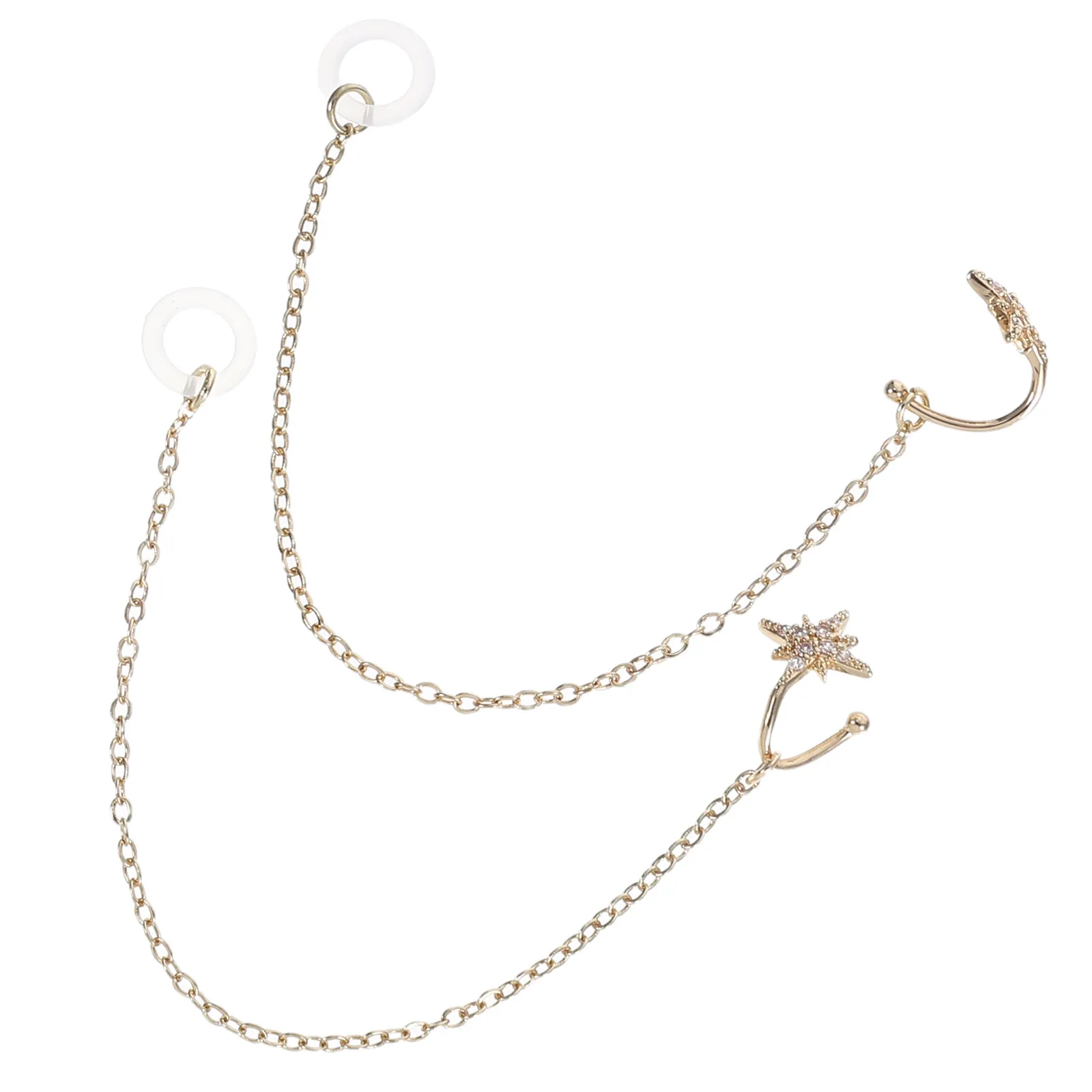 1Pair Earphone Anti-Loss Chain Earring Strap Wireless Earbuds Hanging Holder Trendy Earring for Ears Stylish