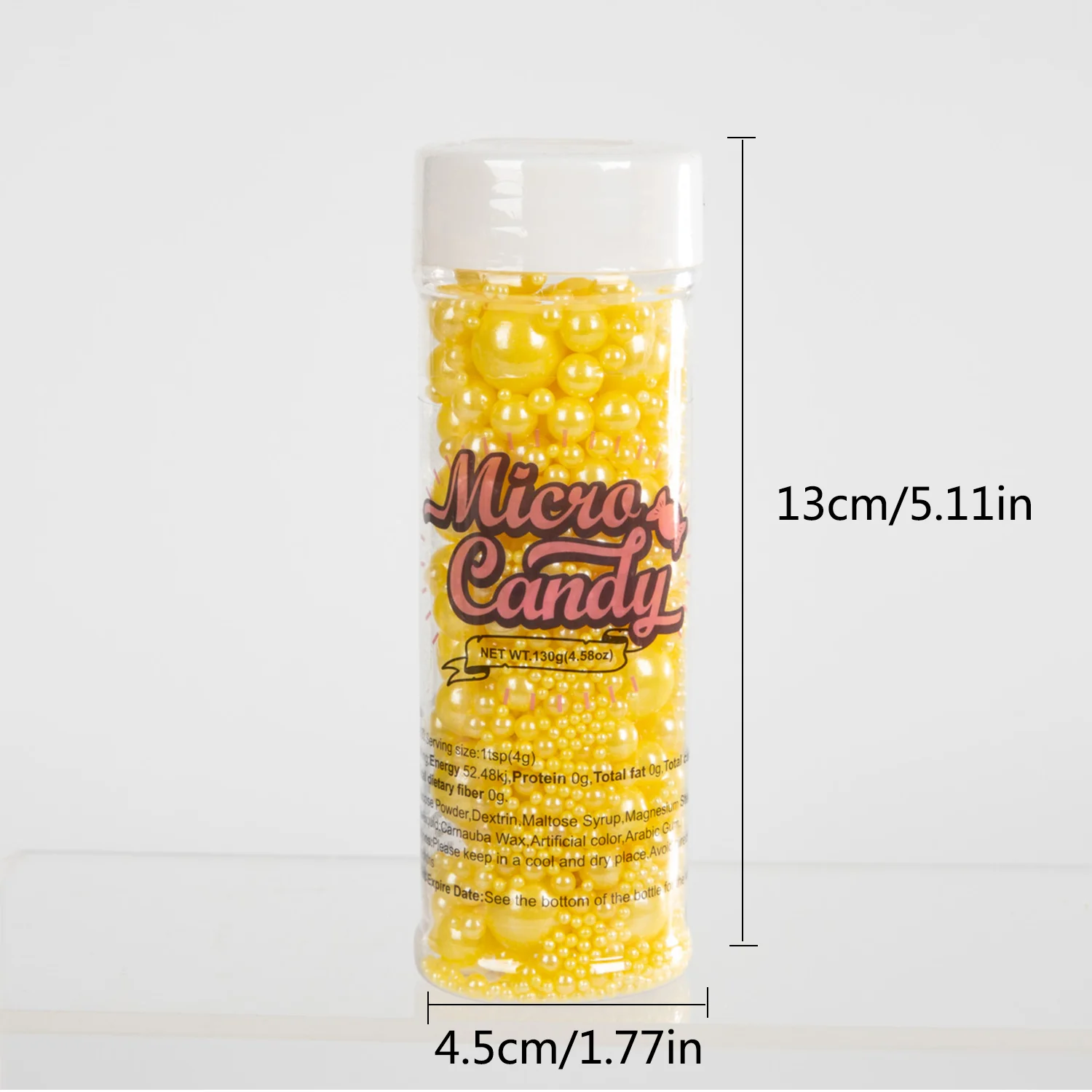 130 g/4,58 Unzen Perlenstreusel, Mischungsgröße, Eiscreme-Kuchenaufsätze und Keksdekoration, Hochzeitsfeier, Weihnachtszubehör – Detail 37