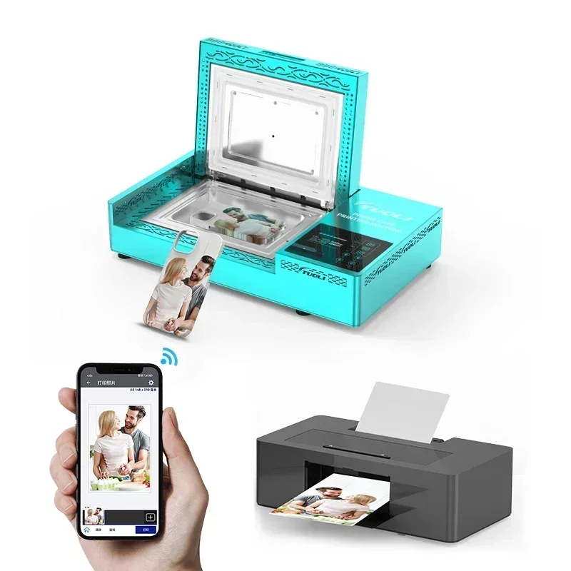 TUOLI-Petite Machine de Sublimation de Film Sous Vide, Transfert existent de Chaleur 3D, pour Impression d'Étuis de Téléphone Portable, Nouvelle Collection