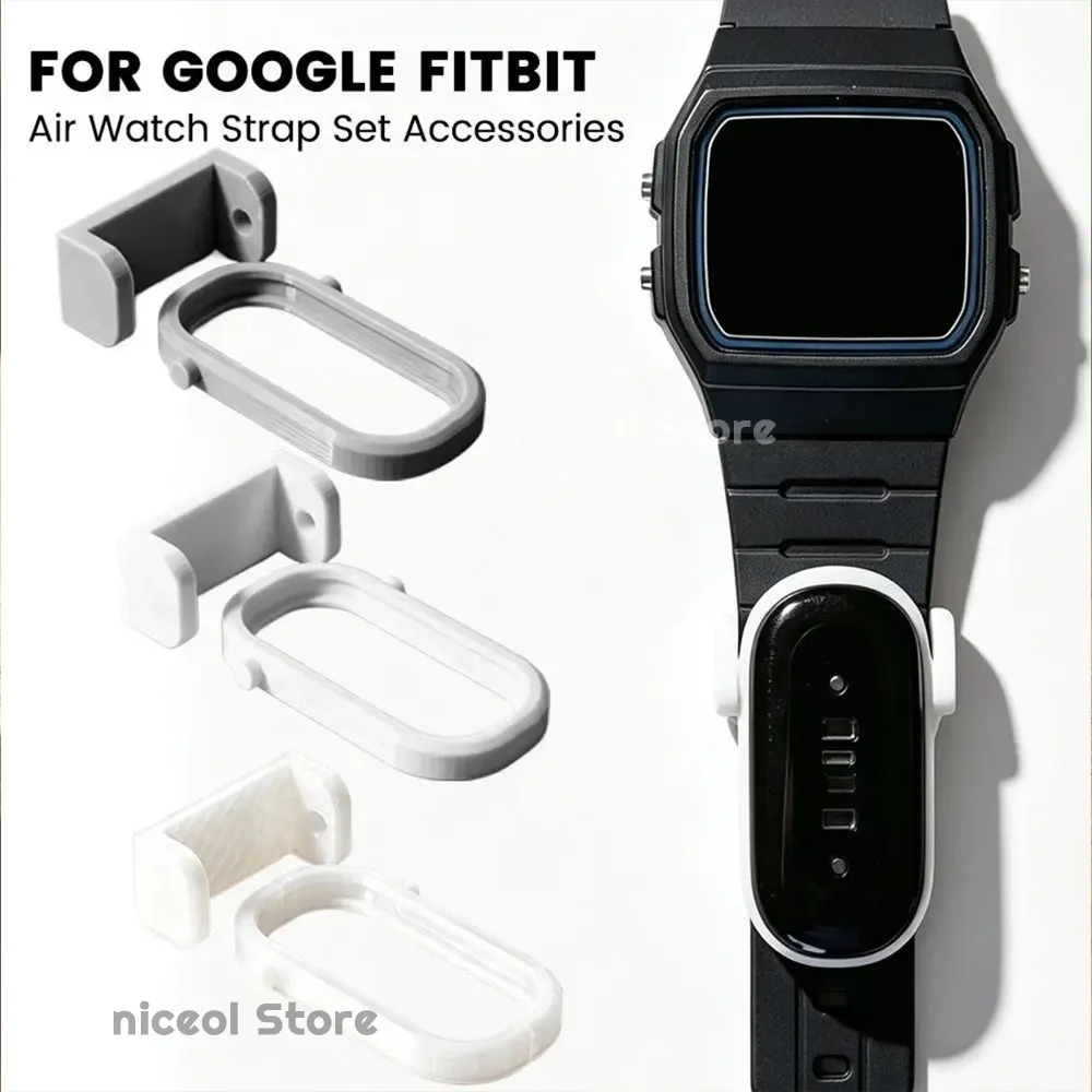 For Google Fitbit Air Watch Band Strap Connector Holder 18mm Watch Strap Adapter Combo Bracket Set for Women and Men