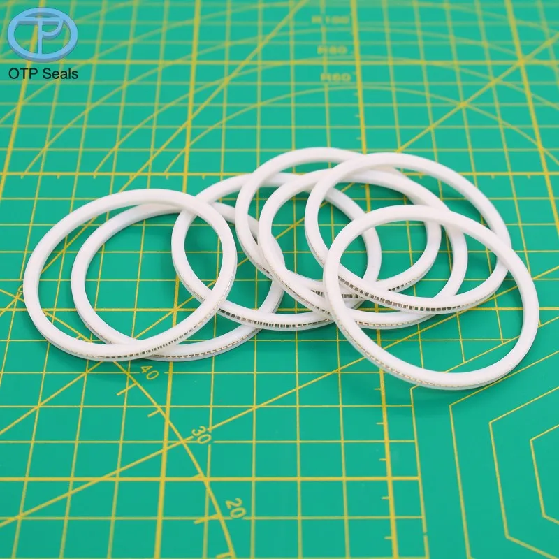 

End face external seals PTFE seal polytetrafluoroethylene V-springs Non-standard parts Shaped parts Factory customized wholesale