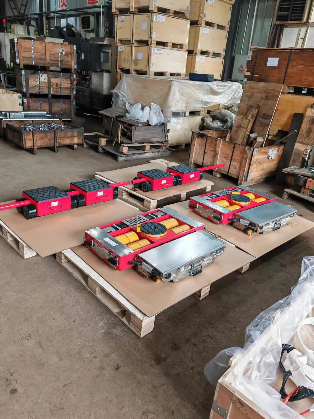 30t Machinery Skate Dolly Machinery Moving Skate Machinery Mover Skate PU Rollers