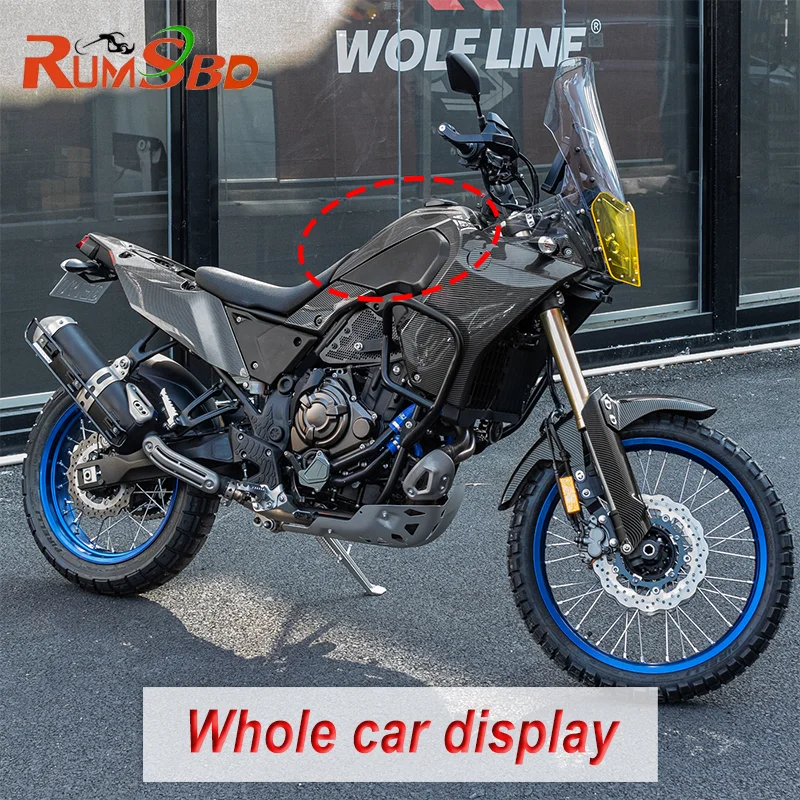 WOLFLINE Fuel Gas Tank Cover Cowl For Yamaha Tenere 700 XTZ700 2019-2026 Motorcycle Oil Tank Protector