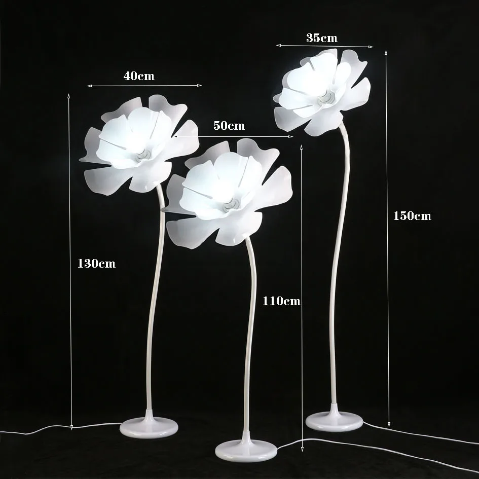 New wedding props luminous flower three-piece stage decoration road flower arrangement decorative ornament