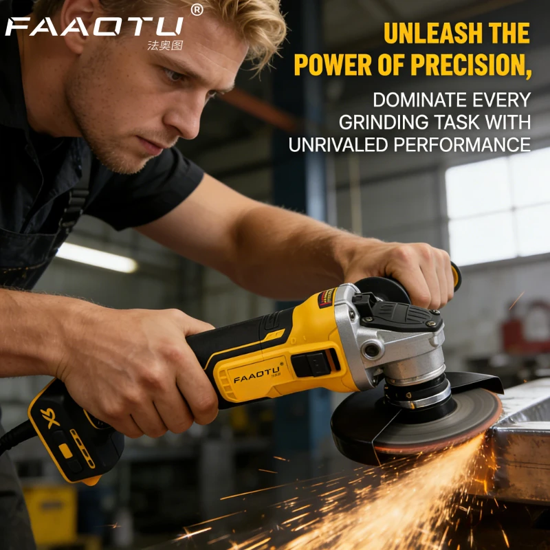 FAAOTU 405 Cordless Angle Grinder, Brushless Motor, Same Quality as DW Compatible with DW batteries NO battery